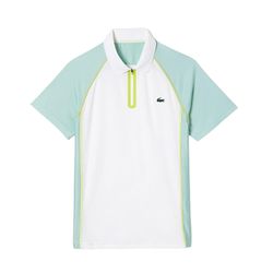 Áo Polo Nam Lacoste Recycled Polyester Polo Shirt with Ultra-Dry Technology DH5046 AWC Màu Xanh Trắng Size 4
