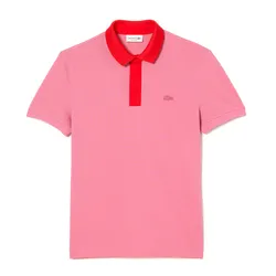 Áo Polo Nam Lacoste Smart Paris Polo Shirt with cotton Petit Piqué PH5367 9HY Màu Hồng Size 4