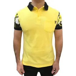 Áo Polo Nam Versace Jeans Couture Polo Shirt B3GNB7P7 Màu Vàng Đen Size 48