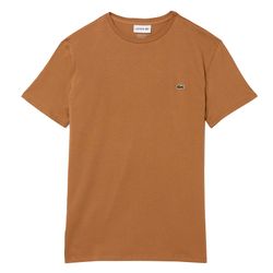 Áo Thun Nam Lacoste Men's Crew Neck Pima Cotton Jersey T-Shirt TH6709 Z0W Màu Nâu Size 3