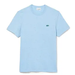 Áo Thun Nam Lacoste Men's Regular Fit Speckled Print Cotton Jersey T-Shirt TH1675 733 Màu Xanh Nhạt Size 4
