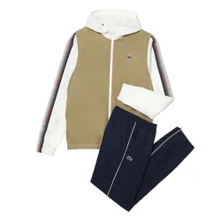 Bộ Thể Thao Lacoste Tracksuit WH5200-8X2 Màu Be Xanh Size 3