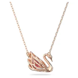 Dây Chuyền Nữ Swarovski Dancing Swan Necklace Swan, Red, Rose Gold-Tone Plated 5614123 Màu Vàng Hồng