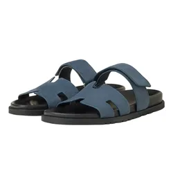 Dép Hermès Sandal Chypre Bleu Céleste Màu Xanh Size 40