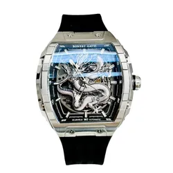 Đồng Hồ Nam Bonest Gatti Ghost Dragon Star Silver Màu Đen