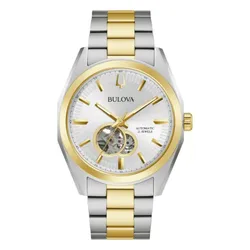 Đồng Hồ Nam Bulova Surveyor Automatic Watch 98A284 Màu Bạc/Gold 