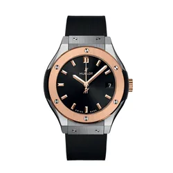 Đồng Hồ Nam Hublot Classic Fusion Titanium King Gold 33mm 581.NO.1480.RX Màu Đen