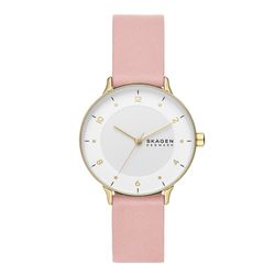 dong-ho-nu-skagen-riis-three-hand-blush-leather-watch-skw3093-mau-hong