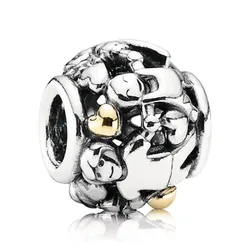 Hạt Vòng Charm Nữ Pandora 791040 Family Forever Màu Bạc