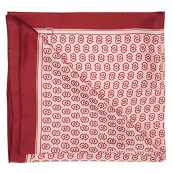 Khăn Nữ Salvatore Ferragamo Patterned Shawl 70 x 70cm Màu Đỏ Trắng