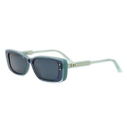 Kính Mát Dior Highlight S2I Rectangular Sunglasses 53mm Màu Xanh Lam