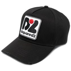 Mũ Dsquared2 Baseball With Logo Patch Cap Màu Đen