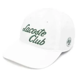 Mũ Lacoste Garros Club Strap Baseball Cap RK6389 51 70V White Màu Trắng Size L