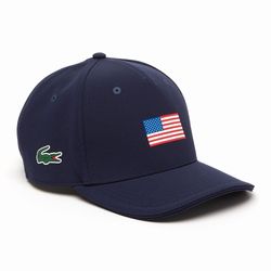 Mũ Lacoste Presidents Cup Lacoste Sport American Flag Adjustable Cap RK8168 166 Màu Xanh Navy