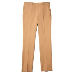Quần Kaki Nam Lacoste Men's Slim Fit Stretch Cotton Pleated Chino Pants HH3488-02S Màu Beige Size 30