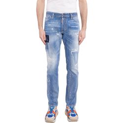 Quần Jean Nam Dsquared2  Cool Guy Tapered Fit S74LB1252 Màu Xanh Size 44