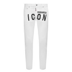 Quần Jean Nam Dsquared2 Icon Logo Tapered  Skinny 7500 S79LA0003 Màu Trắng Size 50