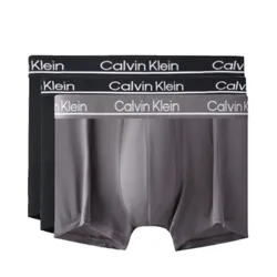 Set 3 Quần Lót Nam Calvin Klein CK Microfiber Boxer Briefs NB2443O 022 Màu Đen/Ghi