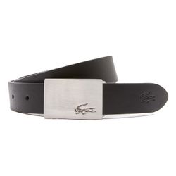 Thắt Lưng Lacoste Men's Reversible Leather Belt And 2 Buckles Gift Set RC4012-J10 Màu Đen Size 90