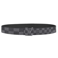 Thắt Lưng Nam Louis Vuitton LV Initiales Reversible Belt M0340V Màu Xám Đen Size 90
