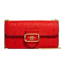 Túi Đeo Chéo Nữ Coach Morgan Crossbody In Signature Leather CF942 Màu Đỏ