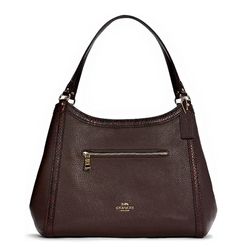 Túi Đeo Vai Nữ Coach Kristy Shoulder Bag In Leather C6830 Màu Nâu Đỏ