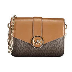 Túi Đeo Vai Nữ Michael Kors MK Medium Faux Leather Convertible Shoulder Bag 35S2GNML2B Màu Nâu