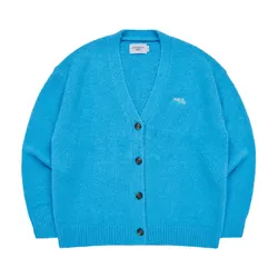 Áo Cardigan Acmé De La Vie ADLV Lettering Logo Mohair Cardigan Blue Màu Xanh Blue