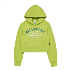 Áo Hoodie Nữ Acmé De La Vie ADLV Hello Kitty Lettering Màu Xanh