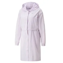 Áo Khoác Gió Dáng Dài Nữ Puma Studio Wear 521914 Women's Windbreaker Jacket Studio Wear Màu Tím Size M