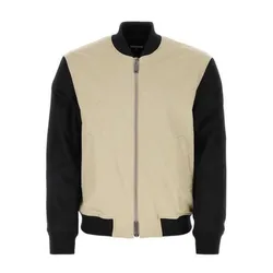 Áo Khoác Nam Dsquared2 Black Palm Tree-printed Zipped Bomber Jacket S79AM047 Màu Đen Be Size 48