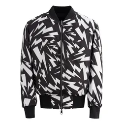 Áo Khoác Nam Neil Barrett Reversible Bomber Jacket PBSP036RS Màu Đen Trắng Size S