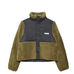 Áo Khoác Nữ Puma Women's Sherpa Hybrid Outer Jacket 846362 Màu Xanh/Đen Size S