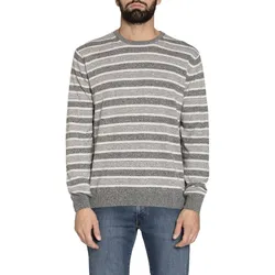 Áo Len Nam Carrera Jeans Striped Round Neck Mix Cotton Knit T842R0226A_J53 Màu Xanh/Be Size L