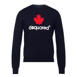 Áo Len Nam Dsquared2 Logo Wool Sweater Màu Xanh Navy Size S