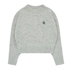 Áo Len Nữ Acmé De La Vie ADLV x Jeonghan New Symbol Bokasi Balloon Knit Grey Màu Ghi Xám