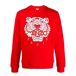 Áo Nỉ Sweater Kenzo Tigre Homme De Coloris Rouge Màu Đỏ Size S
