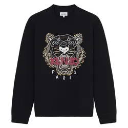 Áo Nỉ Sweater Nam Kenzo Icon Tiger Logo Sweatshirt 5SW123 Màu Đen Size S