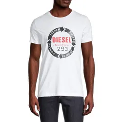 Áo Phông Nam Diesel T-Diegos-C1 Maglietta Tshirt Màu Trắng Size M