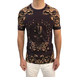 Áo Phông Dolce & Gabbana D&G Tshirt G8FL6T Màu Nâu Vàng Size 48