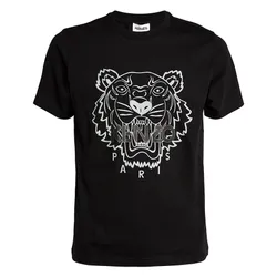 Áo Phông Nam Kenzo Icon Tiger Tshirt 4SR99 Màu Đen Size XS