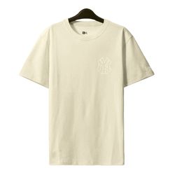 Áo Phông New Era x MLB New York Yankees Oversized Tshirt Màu Kem