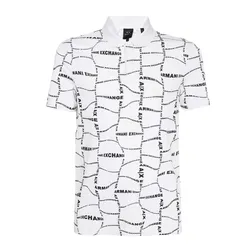 Áo Polo Nam Armani Exchange Stretch Cotton Polo Shirt 3RZFAEZJ9ZZ21BW Màu Trắng Size M