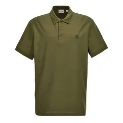 Áo Polo Nam Burberry Olive Green Logo Embroidered 8055226 Màu Xanh Olive