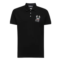 Áo Polo Nam Dsquared2 Black With Logo CIRO Embroidered S79GL0006 S22743 900 Màu Đen