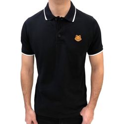 Áo Polo Nam Kenzo Black Polo Shirt 4BA99 Màu Đen Size M