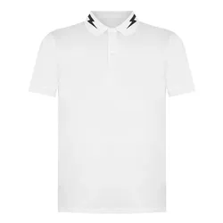 Áo Polo Nam Neil Barrett Bolt Collar White Polo Shirt 548592 Màu Trắng Size M