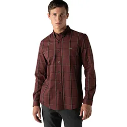Áo Sơ Mi Lacoste Men's Slim Fit Shirt CH2272 72R Màu Đỏ Size 39