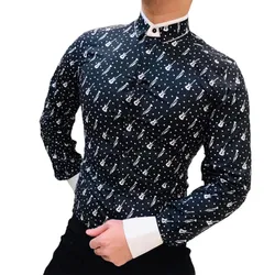 Áo Sơ Mi Nam Dolce & Gabbana D&G GOLD G5EE4T Màu Đen Trắng Size 37