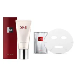 Combo Sữa Rửa Mặt SK-II Facial Treatment Gentle Cleanser 120g + Mặt Nạ Dưỡng Ẩm Facial Treatment Mask (1 Pack)
